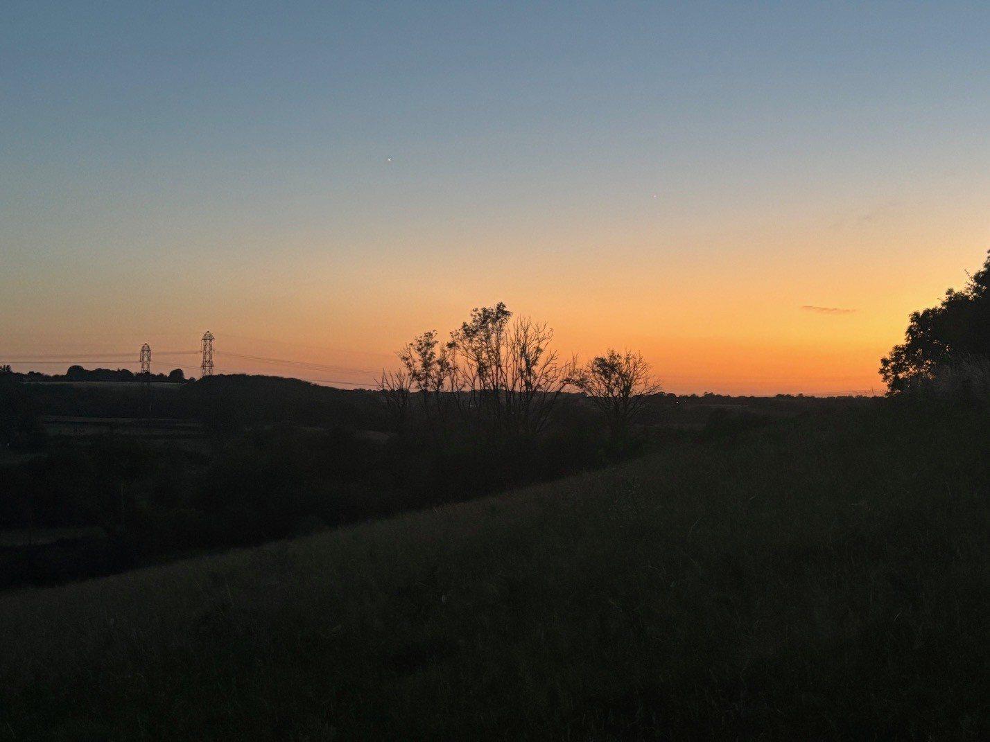Sunset over the Vale